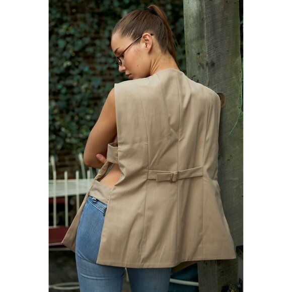 AMPIA COAT / TAN - Picture 2 of 2
